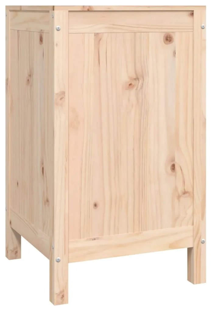 Caixa para roupa 44x44x76 cm madeira de pinho maciça