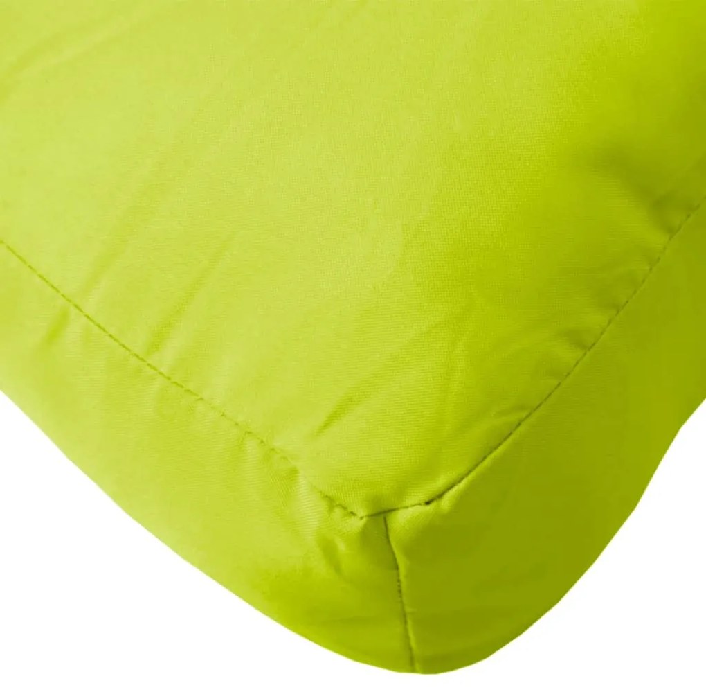 Almofadões para móveis de paletes 3 pcs tecido verde brilhante