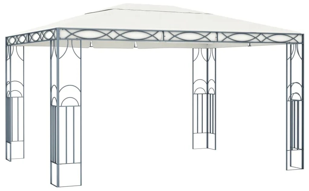 Gazebo 400x300 cm cor creme