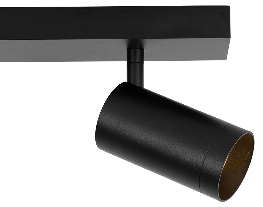 Foco de teto moderno preto ajustável 2 luzes - Jeana Luxe Moderno