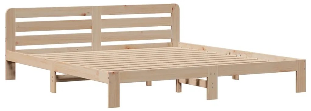 Cama com estante sem colchão 180x200 cm pinho maciço