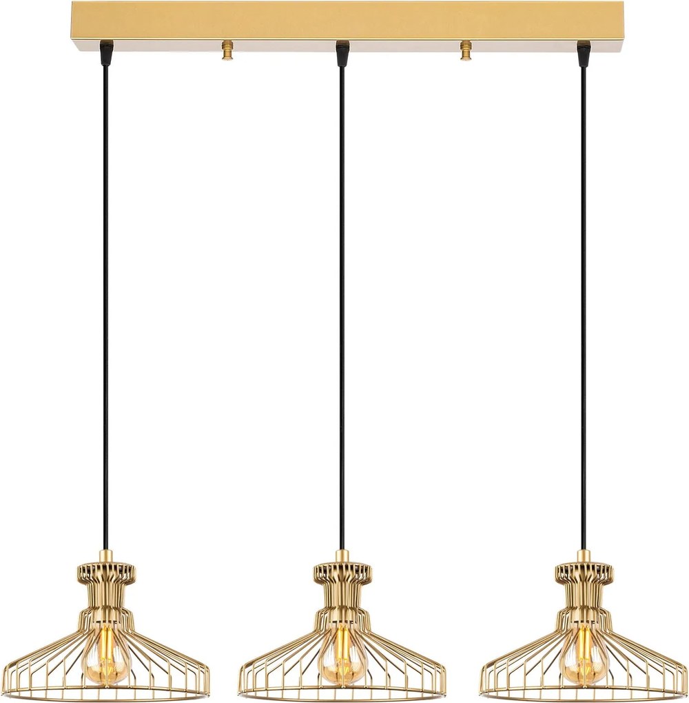 Chandelier Events – Dourado Brilhante – 96 x 23 x 129 cm
