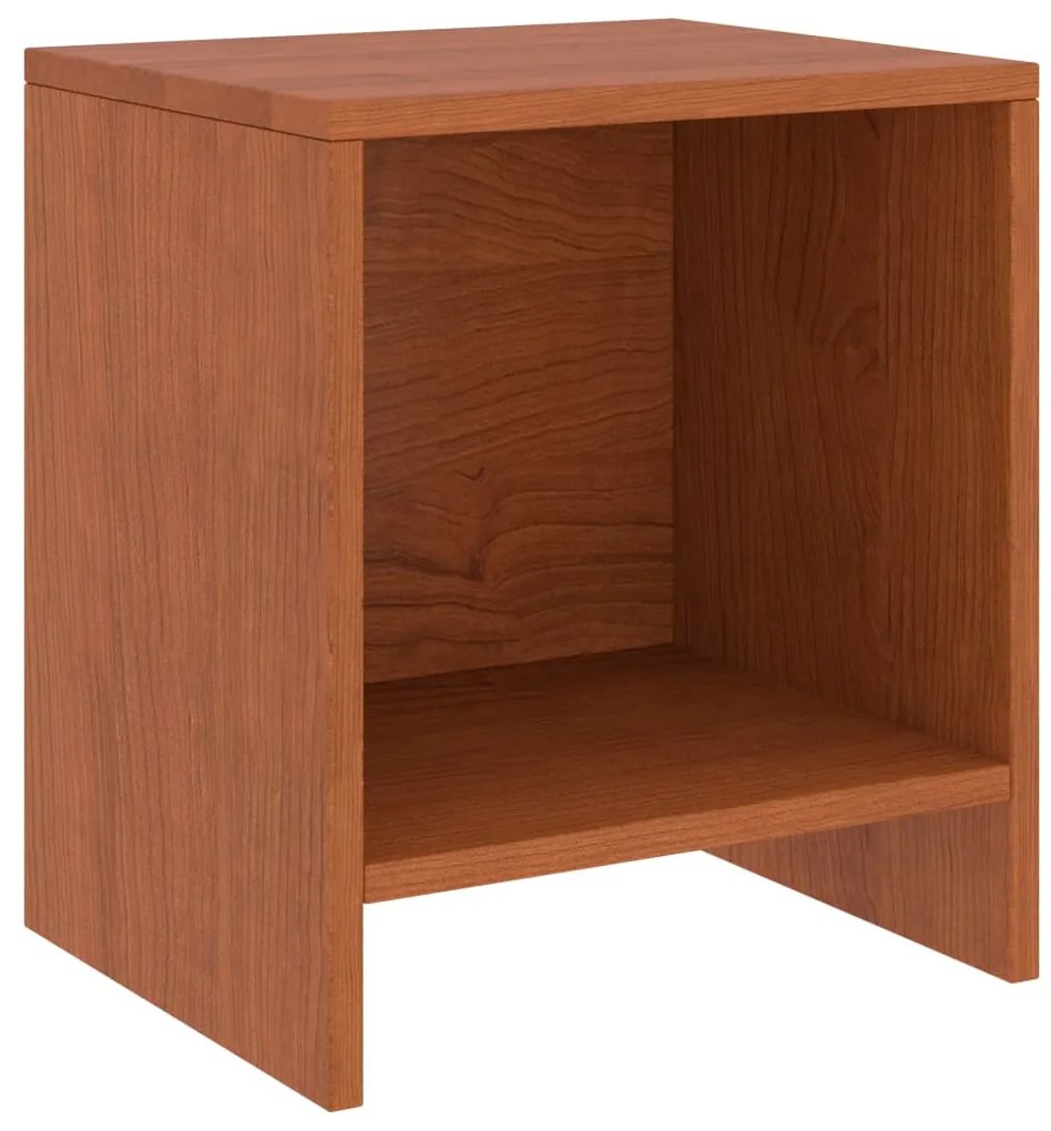 vidaXL Mesa de cabeceira 35x30x40 cm pinho maciço castanho mel