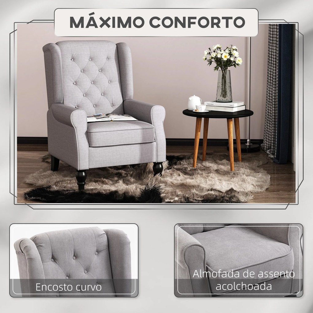 Poltrona de Sala de Estar Poltrona Moderna para Dormitório com Apoio p