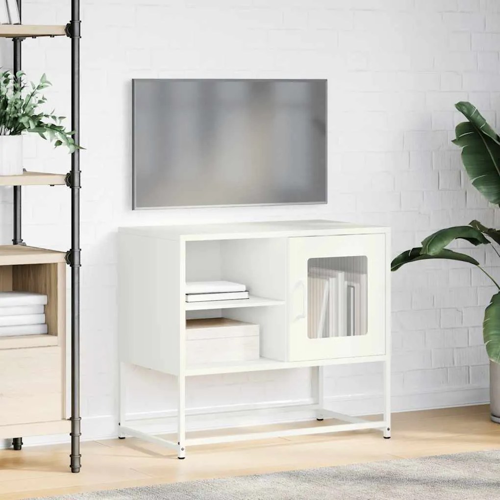 Móvel de TV 68x39x60,5 cm aço branco