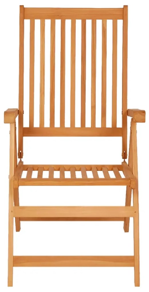 Cadeiras de jardim c/ almofadões azuis 2 pcs teca maciça