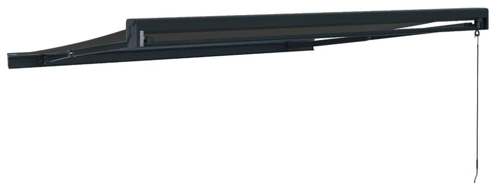 Toldo retrátil 3,5x2,5 m tecido e alumínio antracite