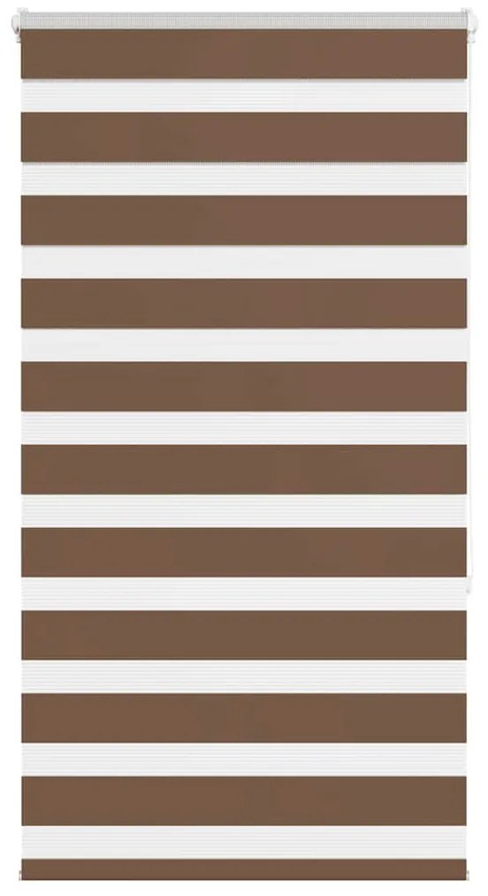 vidaXL Cortina de zebra 85x150 cm largura do tecido 80,9 cm poliéster