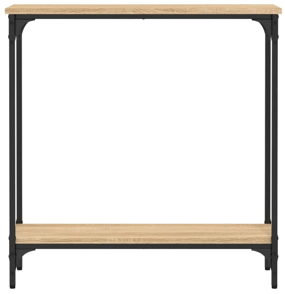 Mesa consola 75x22,5x75 cm derivados de madeira carvalho sonoma