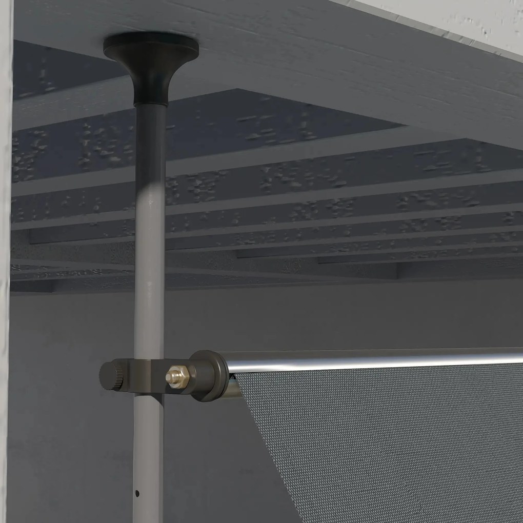 Toldo de Parede Manual Cascais – 350x250 cm – Retrátil com Manivela e