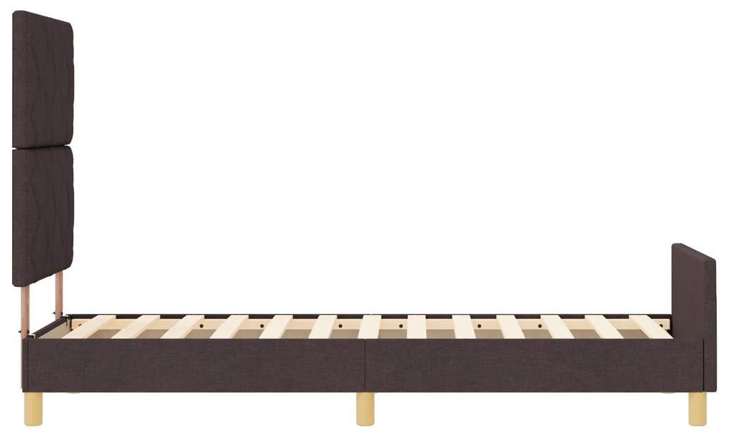 Estrutura de Cama vidaXL Castanho 80x200 cm em Tecido