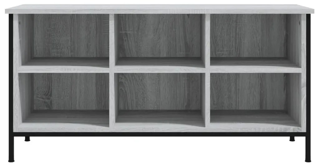 Sapateira 100x35x50 cm derivados de madeira cinzento sonoma