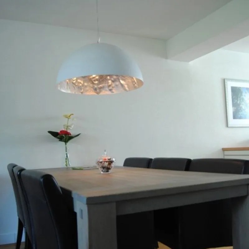 Candeeiro de suspensão moderno branco 70 cm - Magna