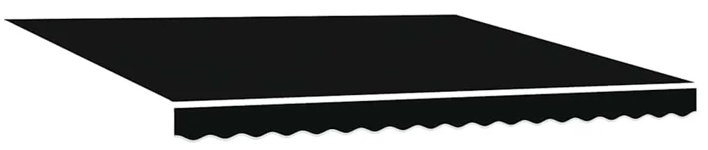 Toldo Retrátil Automático vidaXL com LED Preto 400x350 cm
