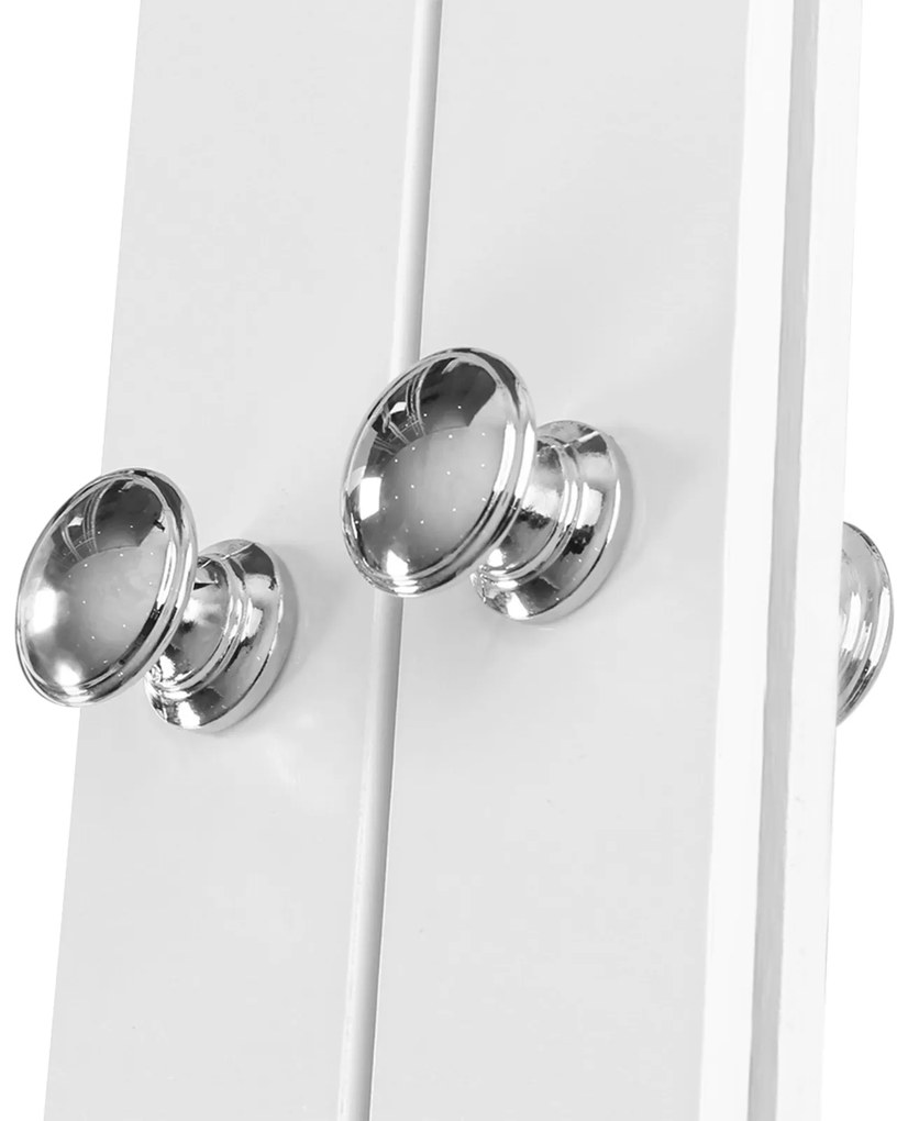 Armário de espelho com porta dupla 56 x 58 x 13 cm branco