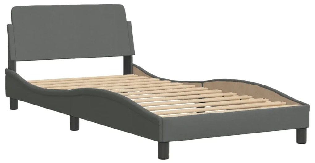 Estrutura de cama com LED sem colchão 100x200 cm tecido