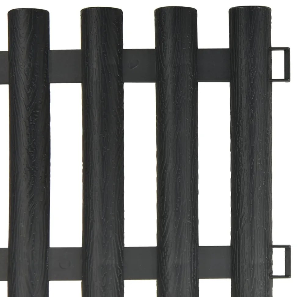 Bordas de relvado 17 pcs 10 m PP antracite