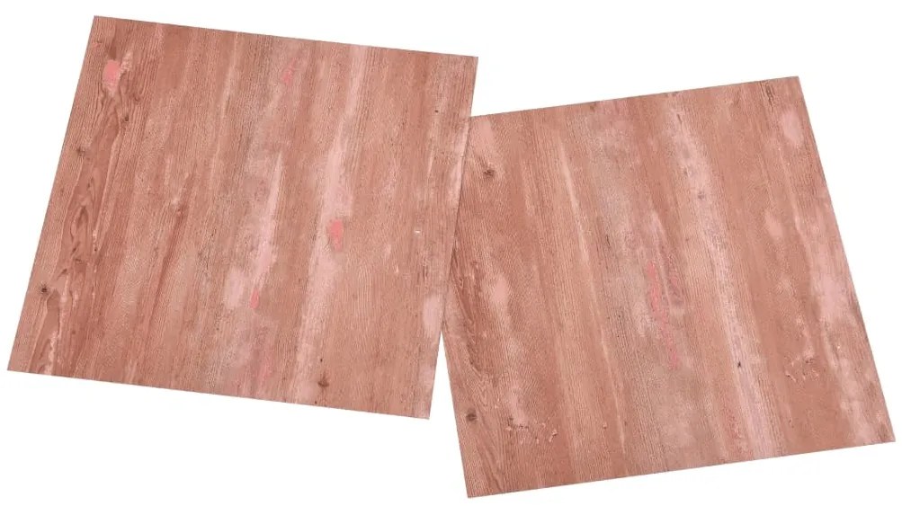 Tábuas de soalho autoadesivas 20 pcs 1,86 m² PVC vermelho