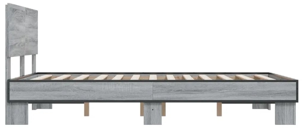 Estrutura cama 140x190 cm derivados de madeira/metal