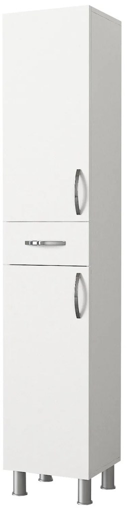 Armário de Casa de Banho Selin – Branco – 35x179x31,3 cm | Tribo Home