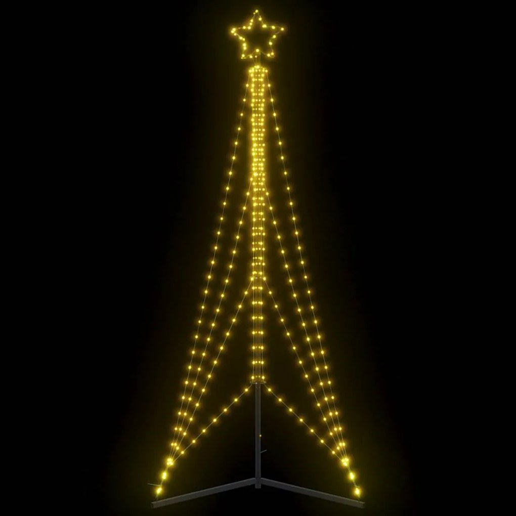 LED Árvore de Natal 483 LEDs Branco Quente 240 cm