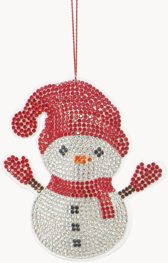 Ornamentos de Natal em vidro Jewel, conjunto de 6