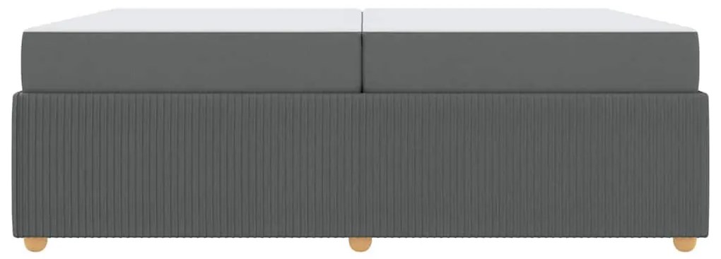 Estrutura da Cama Outros Cinzento escuro 200 x 200 cm tecido