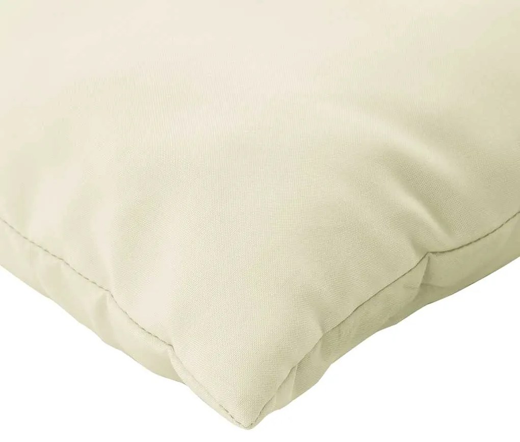 Almofadões p/ paletes 3 pcs tecido oxford branco nata