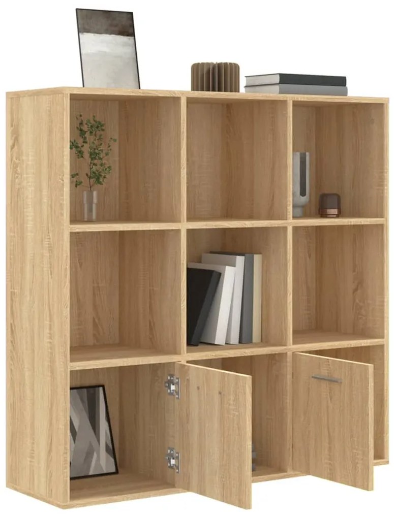 Estante 98x30x98 cm derivados de madeira carvalho sonoma