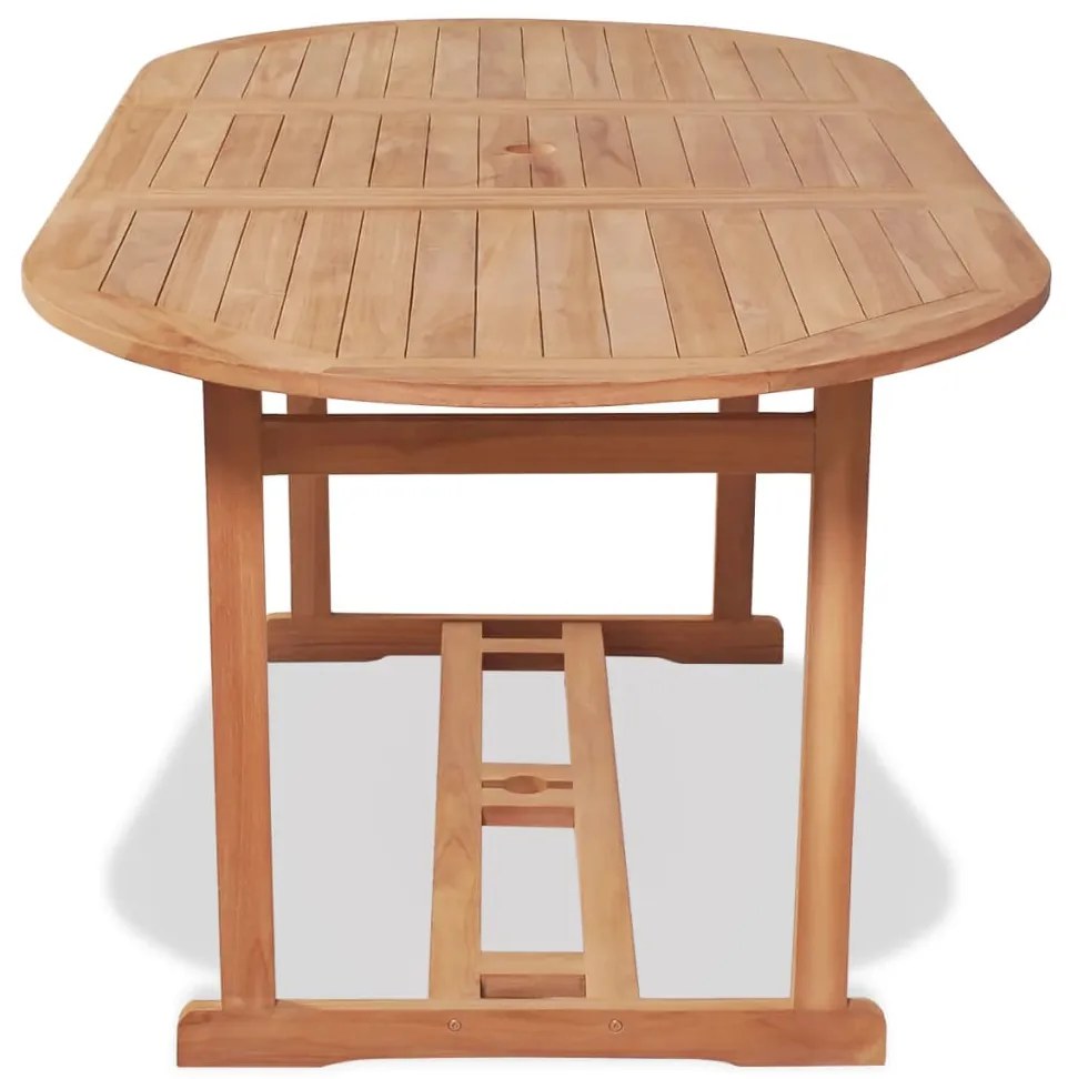 Mesa de jardim 180x90x75 cm madeira teca maciça