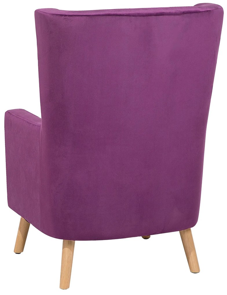 Poltrona em veludo roxo ONEIDA Beliani