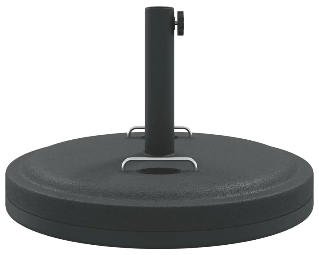 Base p/ guarda-sol c/ pegas p/ postes de Ø38/48mm 25 kg redondo