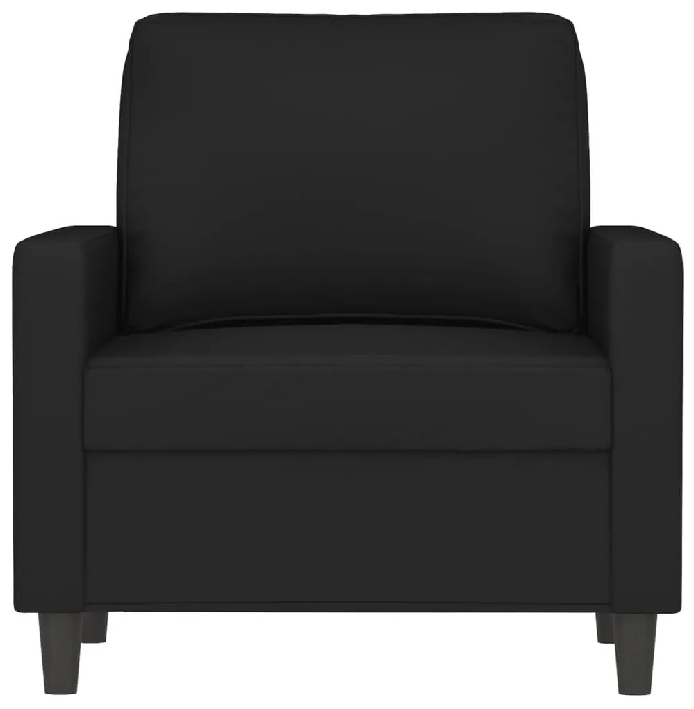 Poltrona 60 cm veludo preto