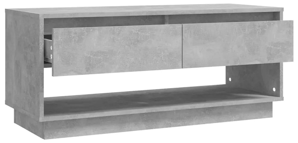 Móvel p/ TV 102x41x44 cm derivados de madeira cinzento cimento