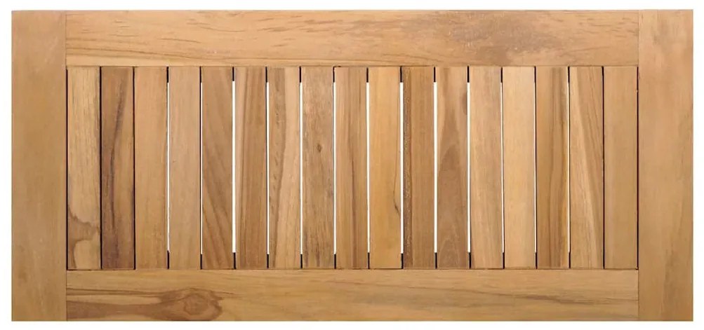 Conjunto de Banco de Jardim de 2 Peças de Madeira Maciça de Teak