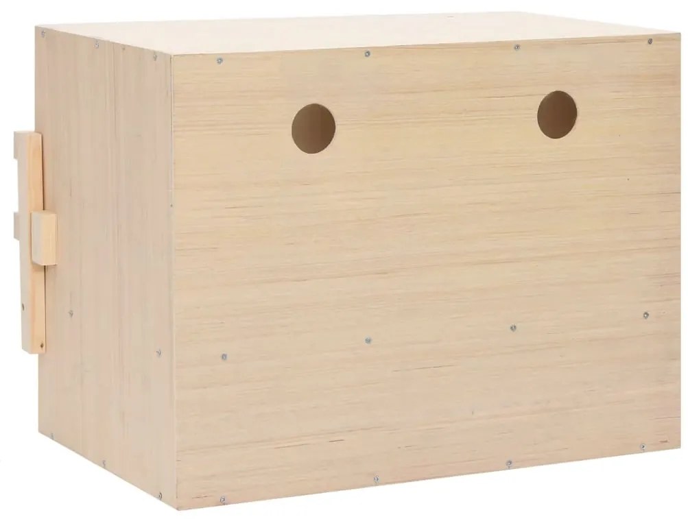 Ninho p/ galinhas 2 compartimentos 63x40x45 cm pinho maciço