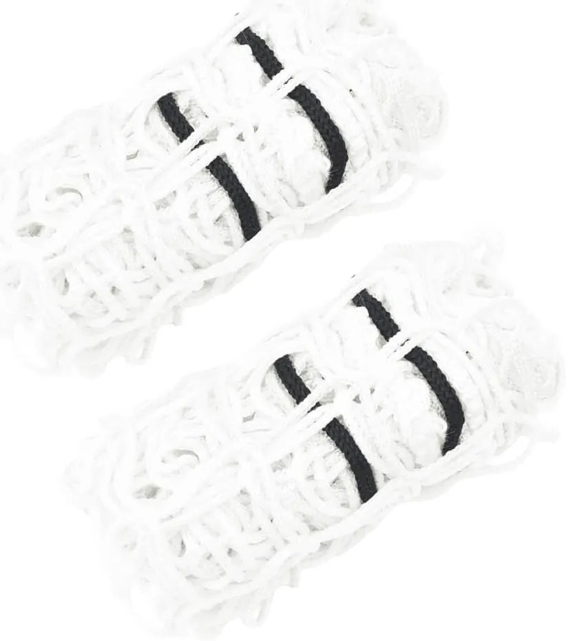 vidaXL Redes para feno redondas PP 2 pcs 100x100 cm branco