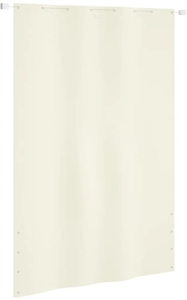 vidaXL Tela de varanda 160x240 cm tecido oxford cor creme
