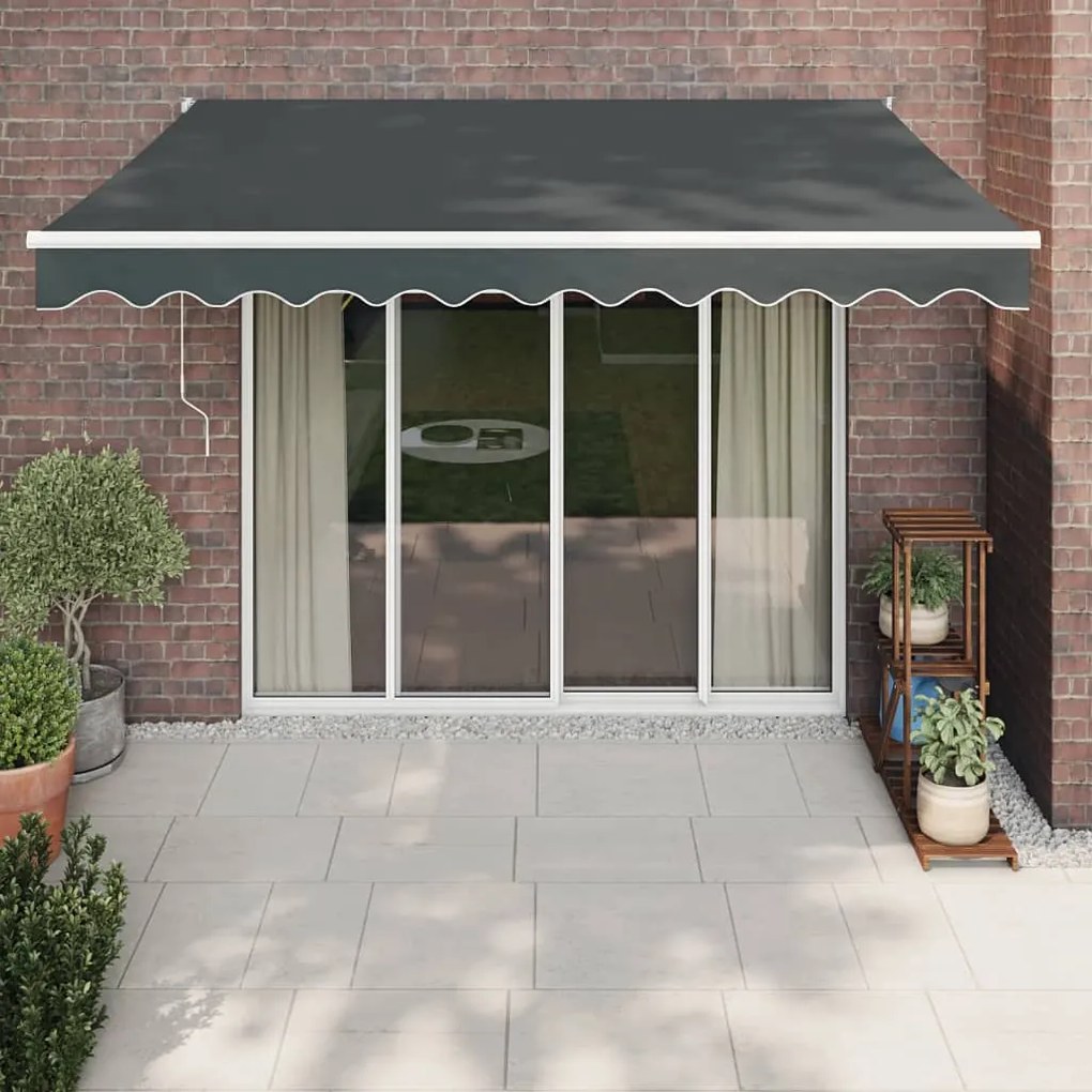Toldo retrátil automático 3x2,5 m antracite