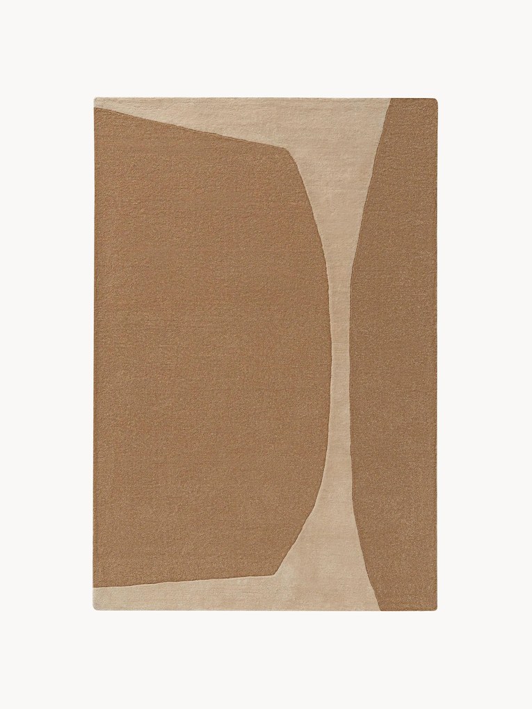 Tapete artesanal de pelo curto Smilla