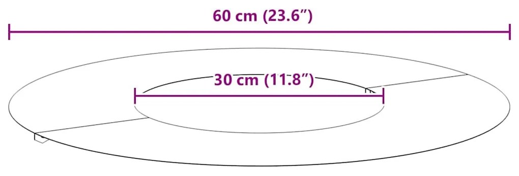 Vaso de Aço Corten Aço corten Grande Empilhável