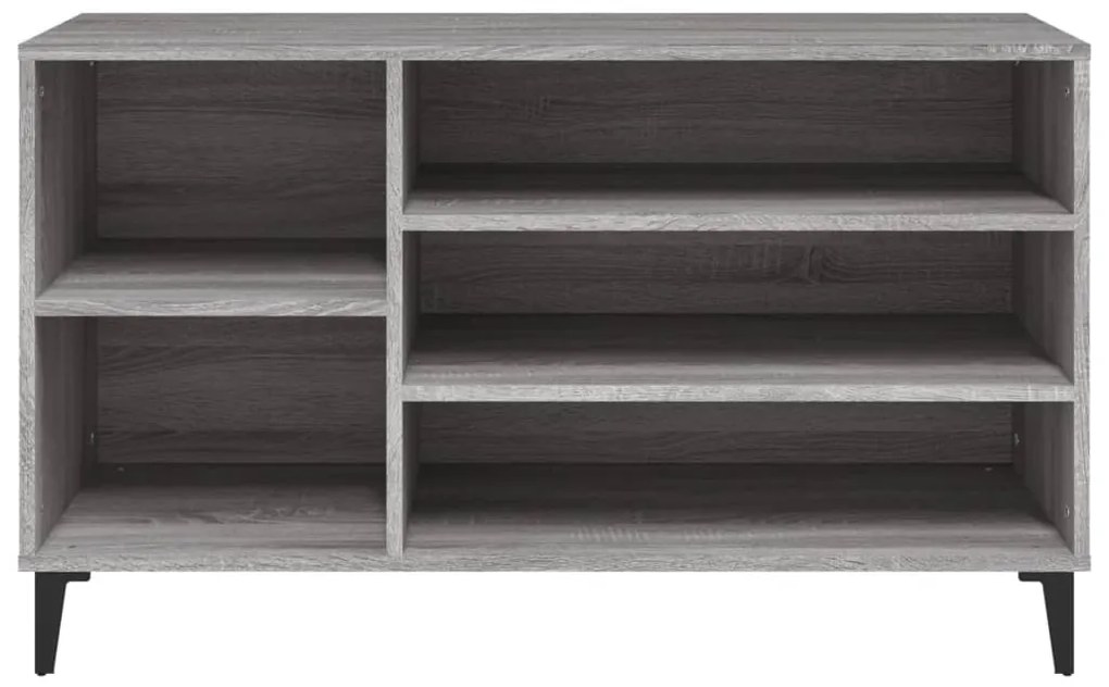 Sapateira 102x36x60 cm derivados de madeira sonoma cinza