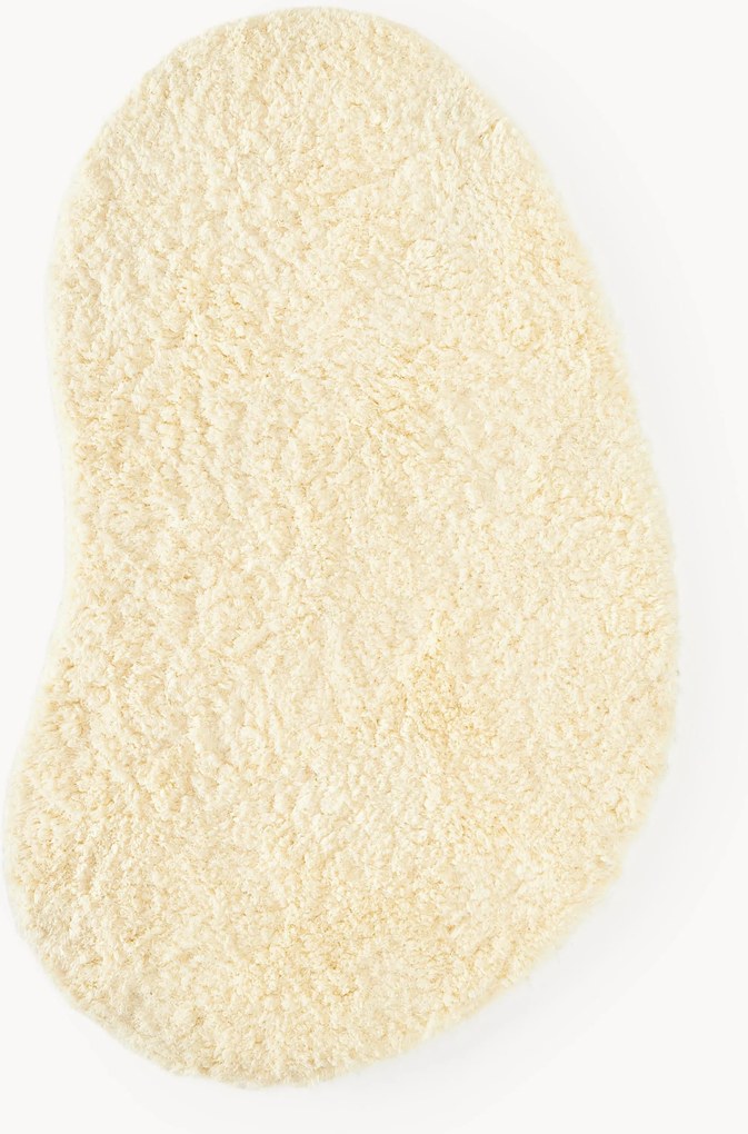 Tapete de pelo comprido com forma orgânica Tully