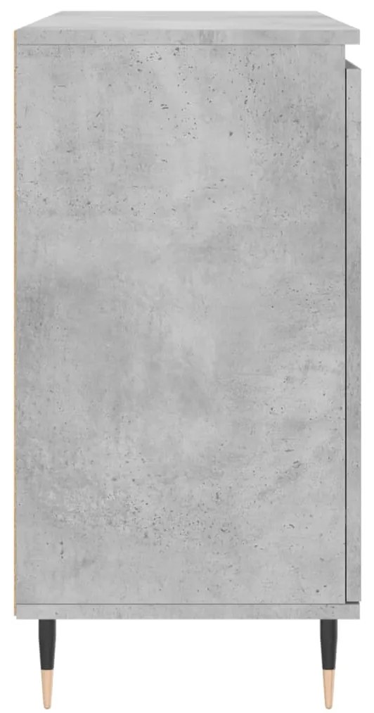 Aparador 104x35x70 cm madeira processada cinza cimento