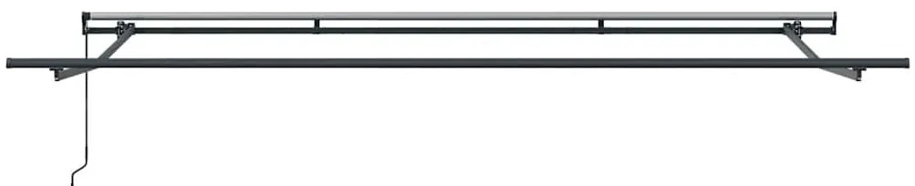 Toldo retrátil manual 400x300 cm castanho