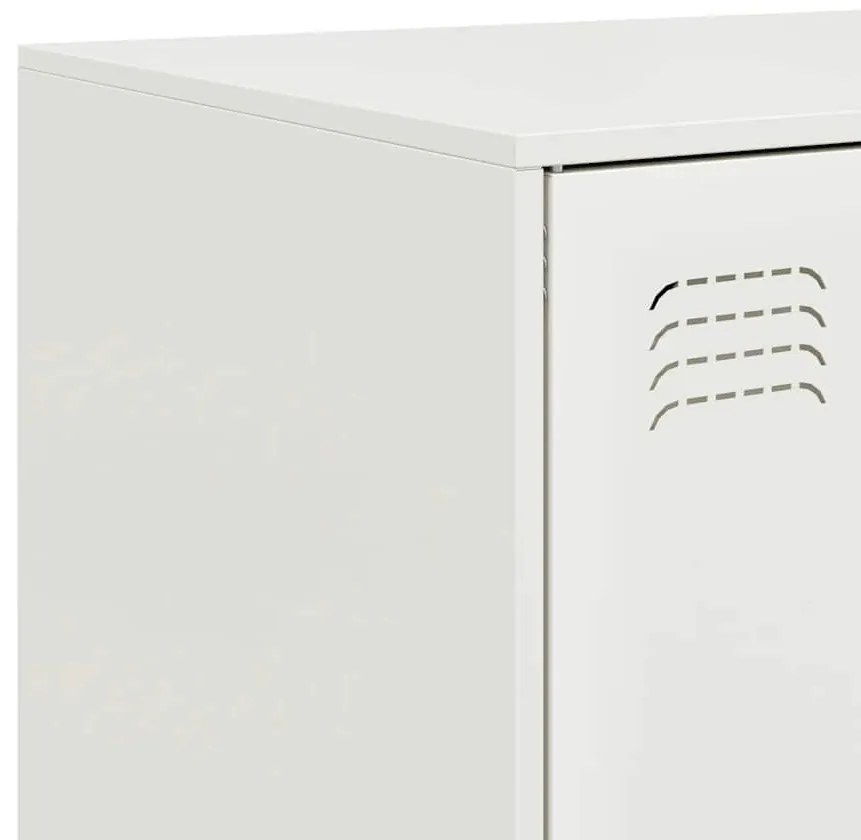 Aparador alto 67x39x95 cm aço branco