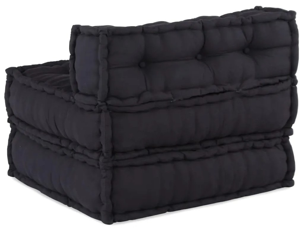 Pufe modular 70x70x54 cm tecido antracite