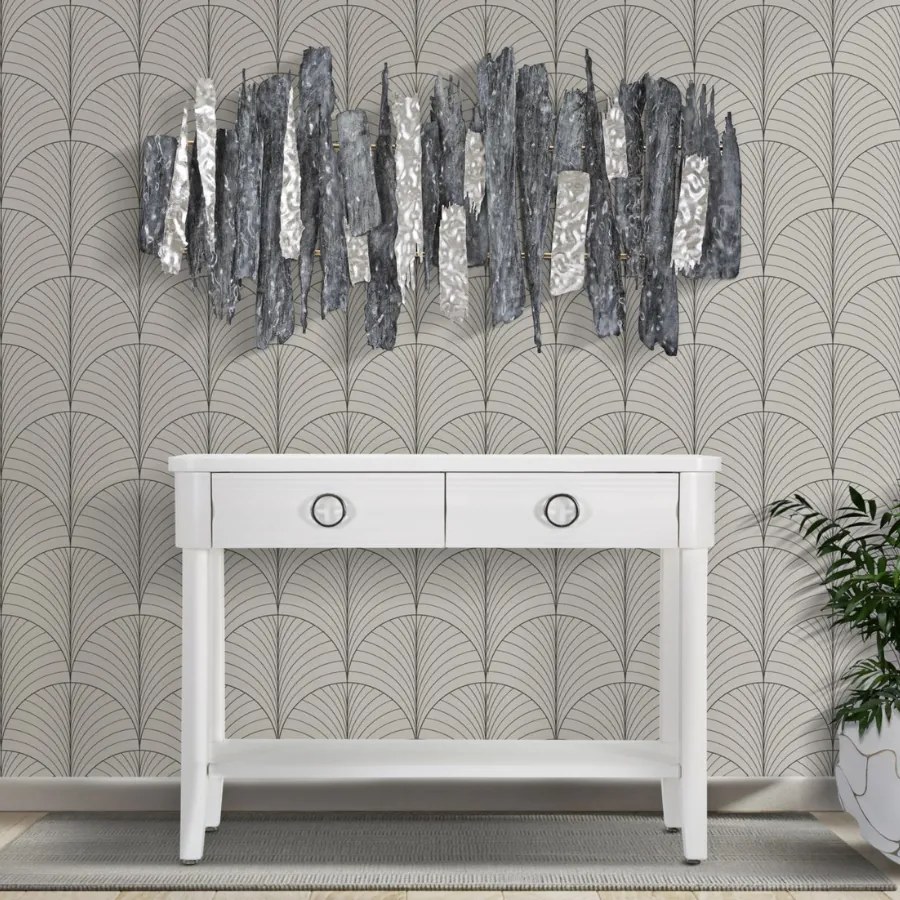MESA CONSOLA SHINE 110X40X82 CM BRANCO