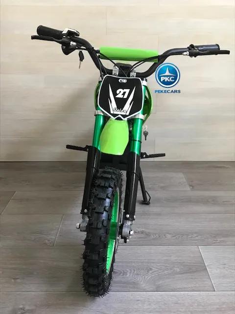 Moto criança eletrica Moto Cross 36V 800W Verde
