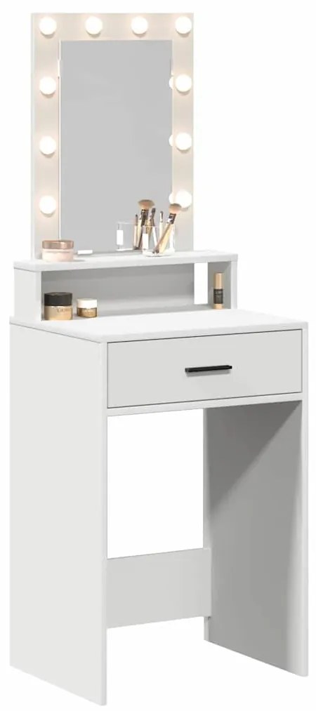 Mesa de Maquiagem vidaXL com Luzes LED Branca 50x41x140 cm
